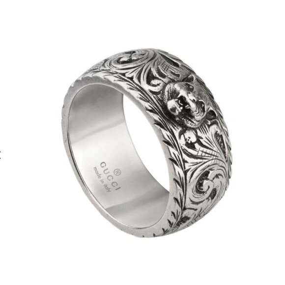 NIB - Gucci Cat Head Garden Ring - Size 6.5 - Picture 1 of 10
